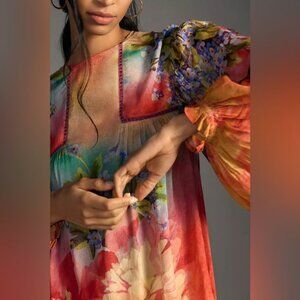 ANTHROPOLOGIE Bl-nk Miranda Peasant Blouse